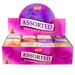 Wholesale HEM Incense Cones Assorted Variety Pack (48 Boxes)