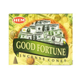 Wholesale HEM Incense Cones - Good Fortune