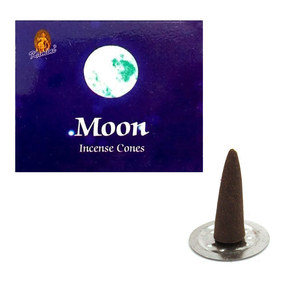 Wholesale Moon Incense Cones by Kamini (Box of 10 Cones)