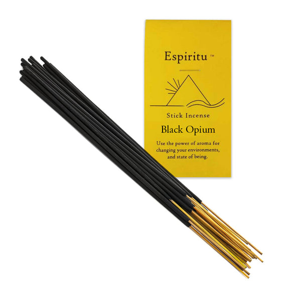 Wholesale Black Opium Incense Sticks by Espiritu (Package of 13)