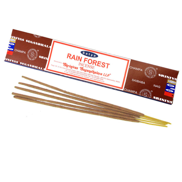 Wholesale Rain Forest Incense Sticks (15g) by Satya