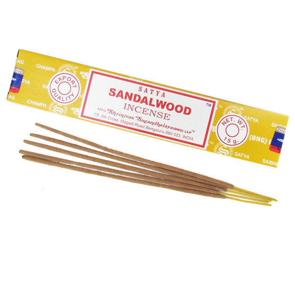 Wholesale Sandalwood Incense Sticks (15g) by Satya