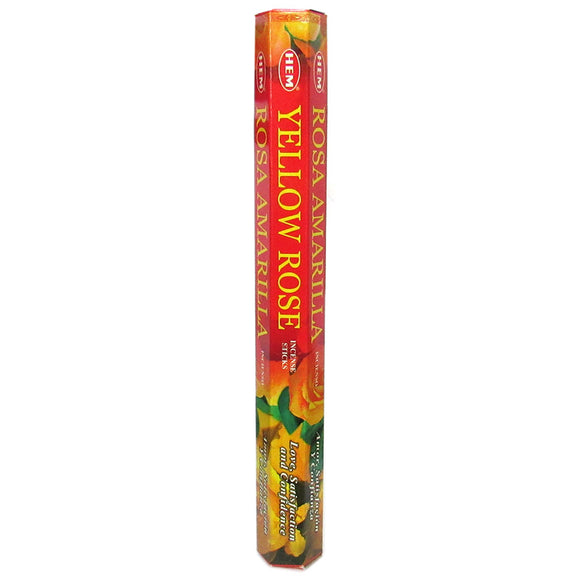 Wholesale Yellow Rose Incense by HEM (20 Sticks)