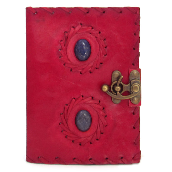 Wholesale Two-Stone Leather Blank Book with Latch
