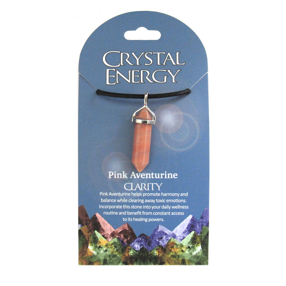 Wholesale Pink Aventurine (Clarity) Crystal Energy Pendant