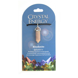 Wholesale Rhodonite (Serenity) Crystal Energy Pendant