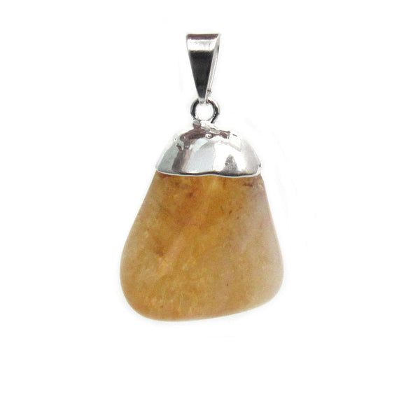 Wholesale Citrine Tumbled Pendant