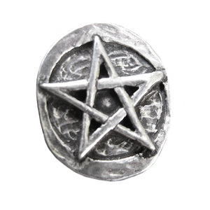 Wholesale Pentagram Pewter Pocket Stone