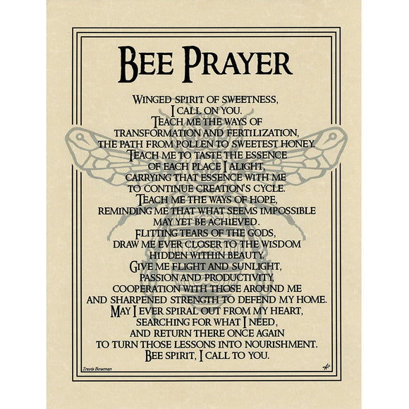 Wholesale Bee Prayer Poster