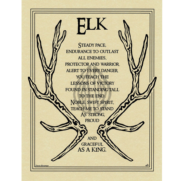 Wholesale Elk Prayer Poster
