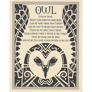 Wholesale Owl Prayer Poster