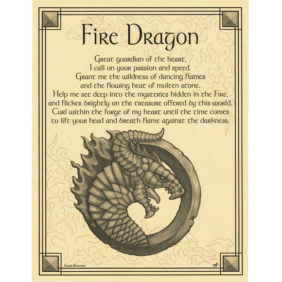 Wholesale Fire Dragon Poster