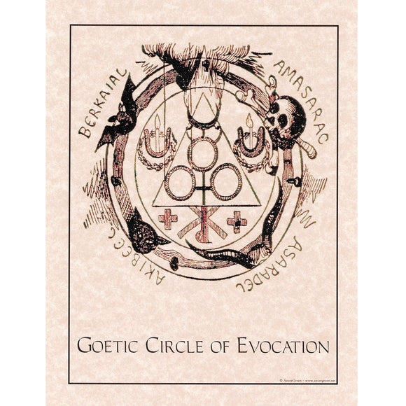 Wholesale Goetic Circle of Evocation Poster