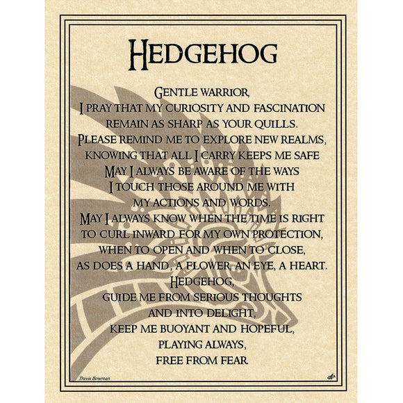 Wholesale Hedgehog Prayer Poster