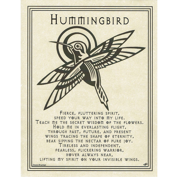 Wholesale Hummingbird Prayer Poster