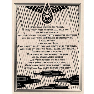 Wholesale Rain Prayer Poster