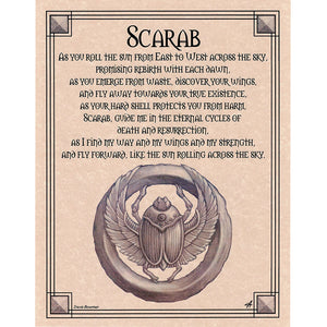 Wholesale Scarab Prayer Poster