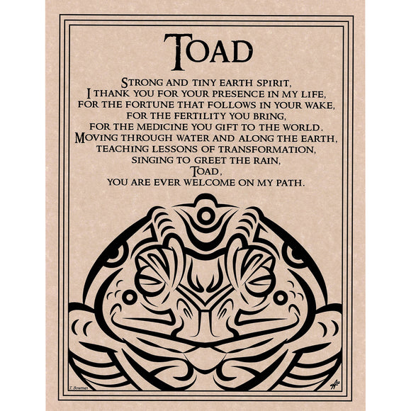 Wholesale Toad Prayer Poster