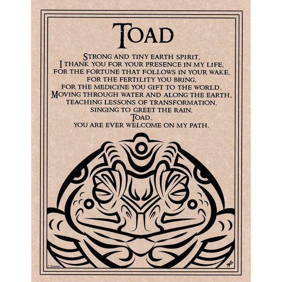 Wholesale Toad Prayer Poster