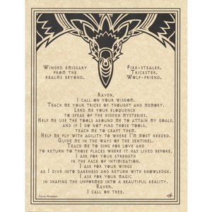 Wholesale Raven Prayer Poster