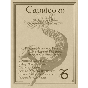 Wholesale Capricorn Zodiac Poster