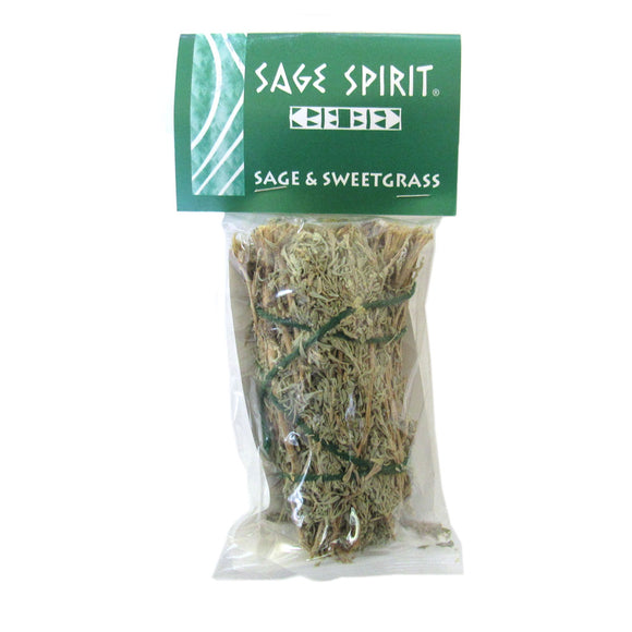 Wholesale Sage & Sweetgrass Smudge Stick by Sage Spirit (5 Inches)