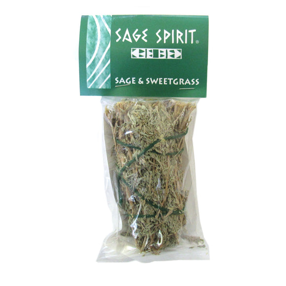 Wholesale Sage & Sweetgrass Smudge Stick by Sage Spirit (5 Inches)