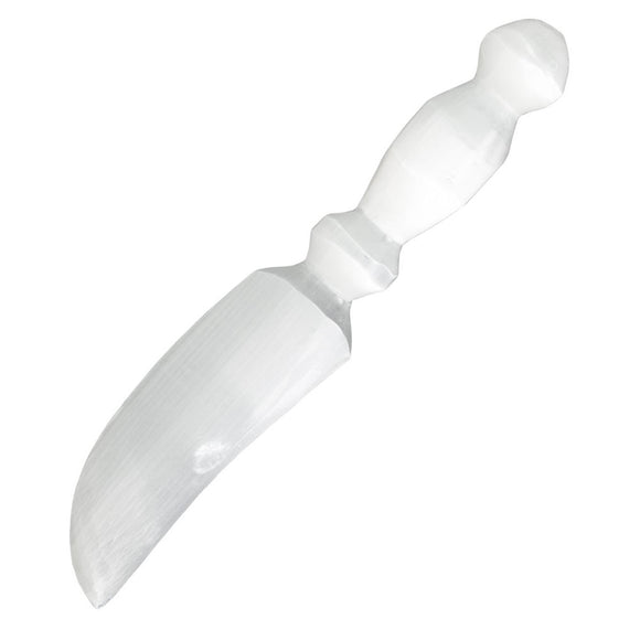Wholesale Selenite Crescent Athame (10 Inches)