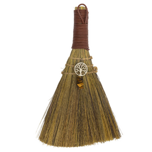 Wholesale Tree of Life Broom with Tiger's Eye (9 Inches)