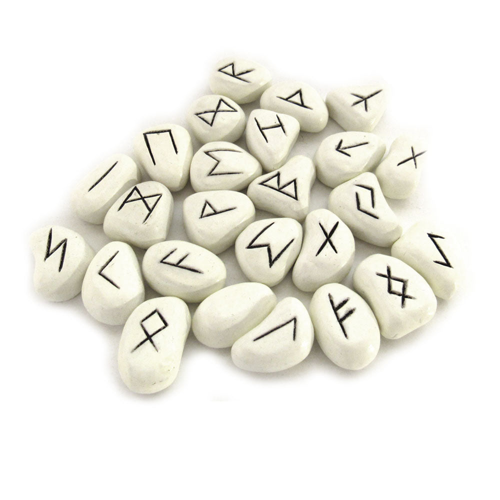 White Resin Rune Set – Labyrinth Trading