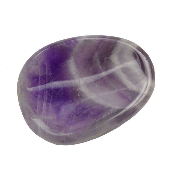 Wholesale Chevron Amethyst Worry Stone